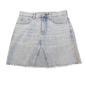 Everlane The Reconstructed Skirt Light wash Denim Skirt SZ27